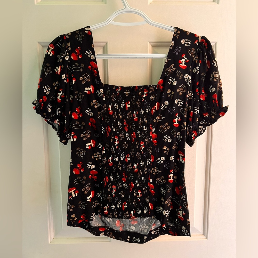 Mushroom Print Blouse
